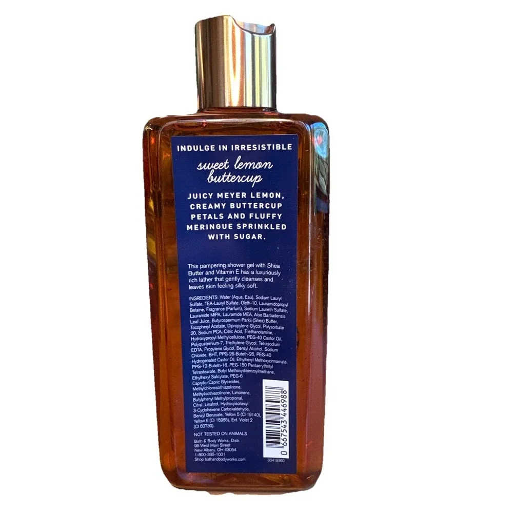 Bath & Body Works Tutti Dolci SWEET LEMON BUTTERCUP Shower Gel  8.4‎ fl oz NEW